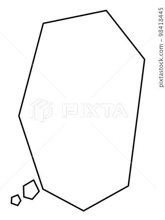 Simple vertical speech bubble 8-1 98418445