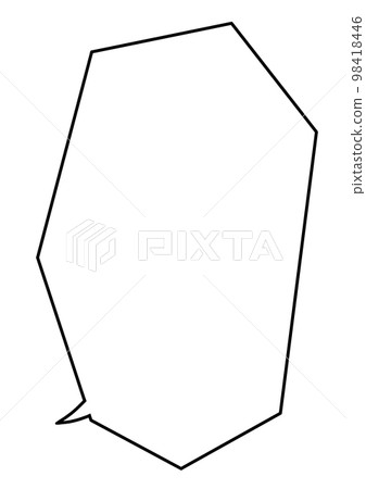 Simple vertical speech bubble 8-2 Simple vertical speech bubble 8-2 98418446