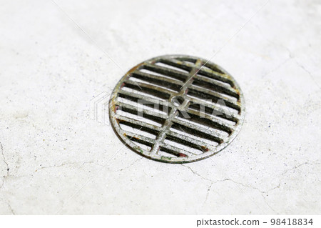 Gutter cover on concrete Gutter cover on concrete 98418834