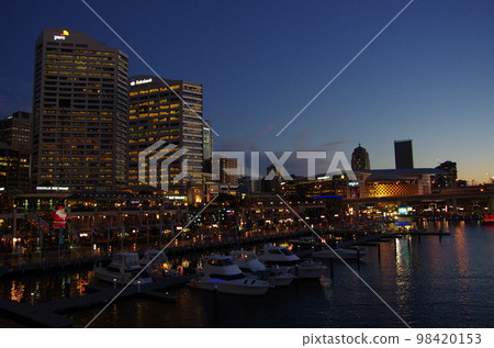 悉尼達令港夜景 悉尼達令港夜景 98420153