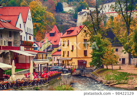 Cesky Krumlov town 98422129