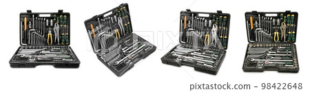 Large set tools from different angles isolated on white 98422648