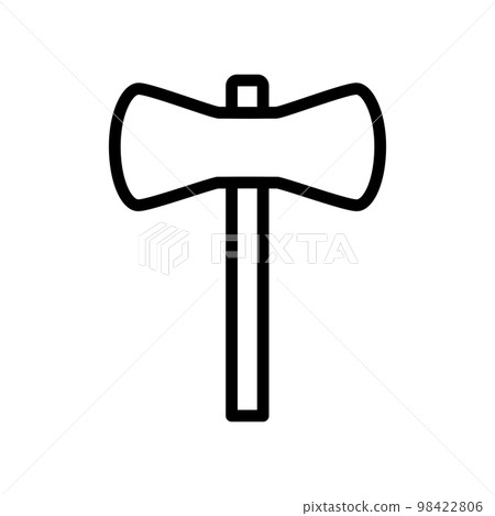 Axe line icon isolated on white background. Black flat thin icon on modern outline style. Linear symbol and editable stroke. Simple and pixel perfect stroke vector illustration. Axe line icon isolated on white background. Black flat thin icon on modern outline style. Linear symbol and editable stroke. Simple and pixel perfect stroke vector illustration. 98422806