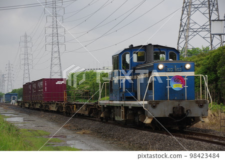 Keiyo Rinkai Railway KD603 Container Train 60th Anniversary Headmark 98423484