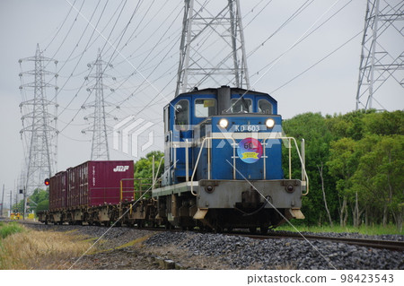 Keiyo Rinkai Railway KD603 Container Train 60th Anniversary Headmark 98423543