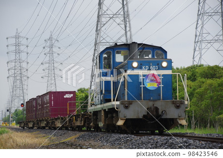 Keiyo Rinkai Railway KD603 Container Train 60th Anniversary Headmark 98423546
