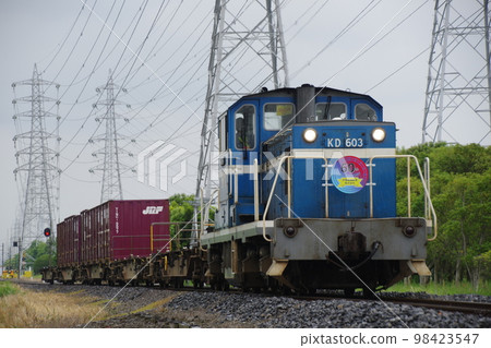 Keiyo Rinkai Railway KD603 Container Train 60th Anniversary Headmark 98423547