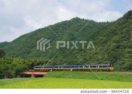 山口線 長門橋附近 特快 Super Oki Kiha 187 98424720