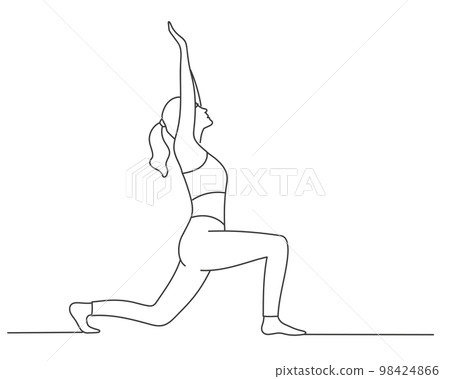 Sport training. Young woman. Sport training. Young woman. 98424866