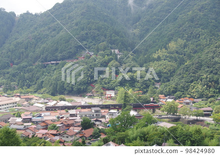 山口線津和野地區俯視圖DL山口DD51 98424980