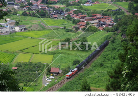 山口線津和野地區俯視圖DL山口DD51 山口線津和野地區俯視圖DL山口DD51 98425409
