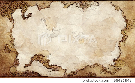 fantasy map illustration 98425945