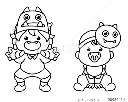 demon mask boy demon mask boy 98426434