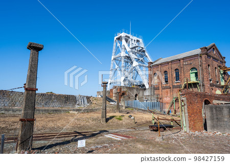 Clear skies and industrial heritage Miike Coal Mine Manda Pit | Arao City, Kumamoto Prefecture 98427159