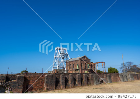 Clear skies and industrial heritage Miike Coal Mine Manda Pit | Arao City, Kumamoto Prefecture 98427173