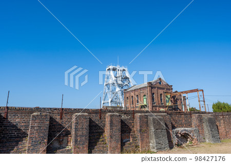 Clear skies and industrial heritage Miike Coal Mine Manda Pit | Arao City, Kumamoto Prefecture 98427176