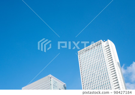 Skyscraper image in front of the big city Nagoya station | Nagoya station Shinkansen exit station front | Nagoya city, Aichi prefecture 98427184