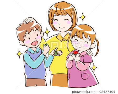 閃閃發光的父母和孩子 98427305