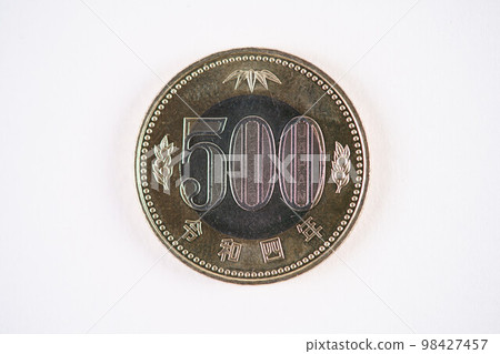 500日元硬幣 500日元硬幣反面 98427457