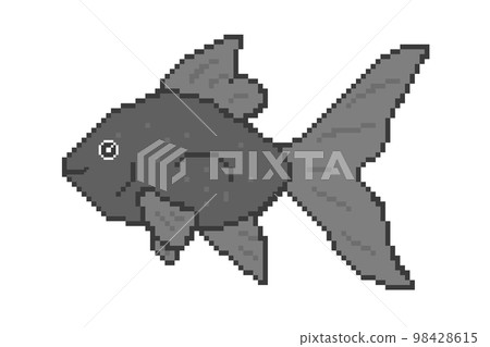 金魚_點畫(黑色) 金魚_點畫(黑色) 98428615