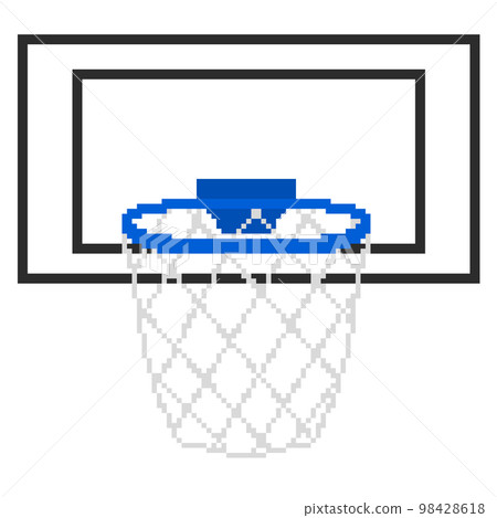 Basketball ring _ dot picture (blue) Basketball ring _ dot picture (blue) 98428618