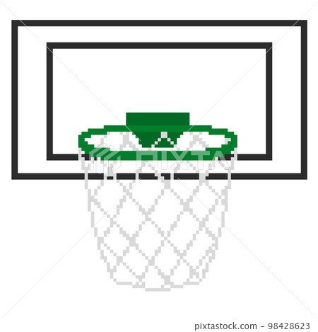 Basketball ring _ dot picture (green) Basketball ring _ dot picture (green) 98428623