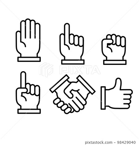 手圖圖標集 手圖圖標集 98429040