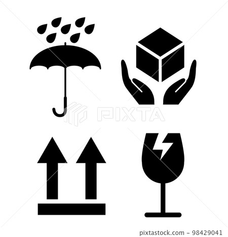 為處理包裹遞送服務而設置的警告標記 98429041