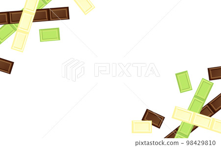 巧克力框抹茶牛奶巧克力白巧克力 98429810