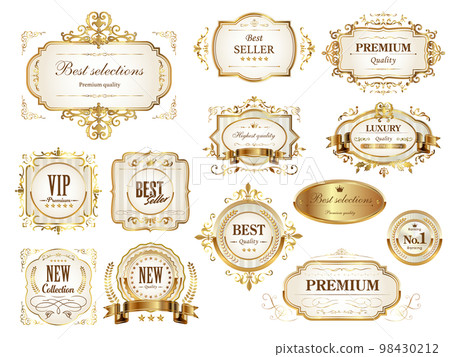 Luxury vintage style icon set 98430212
