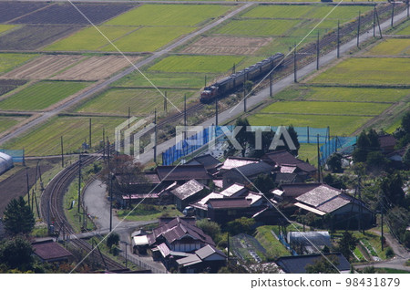Yamaguchi Line Funahirayama Bird's-eye View DL Yamaguchi DD51 Yamaguchi Line Funahirayama Bird's-eye View DL Yamaguchi DD51 98431879