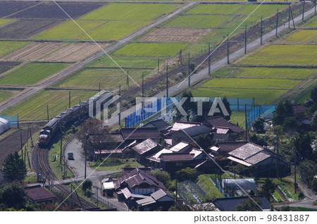 Yamaguchi Line Funahirayama Bird's-eye View DL Yamaguchi DD51 98431887