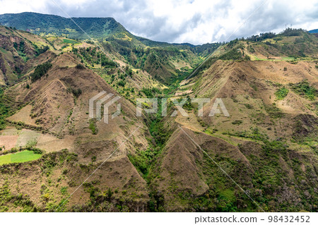 nature in the mountain landscape of Colombia 98432452