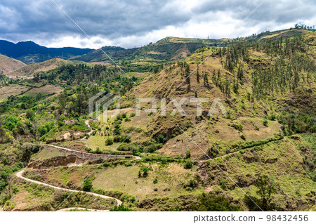 nature in the mountain landscape of Colombia 98432456