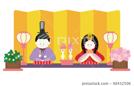 Doll's Festival Odairi-sama and doll decorations 98432506