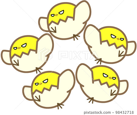 一群白色小雞形狀的怪物 98432718