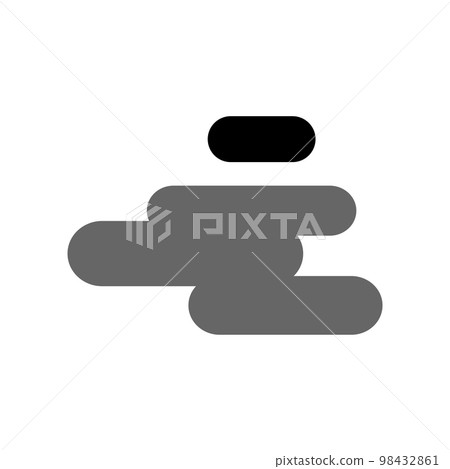 Illustration Vector Graphic of Cloudy Icon Illustration Vector Graphic of Cloudy Icon 98432861
