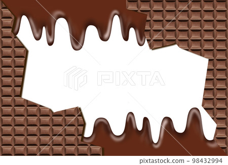 Texture material for melting chocolate and broken chocolate bar Texture material for melting chocolate and broken chocolate bar 98432994