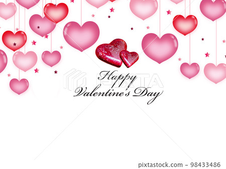 Pink chocolate and heart pattern Valentine and Christmas material Pink chocolate and heart pattern Valentine and Christmas material 98433486