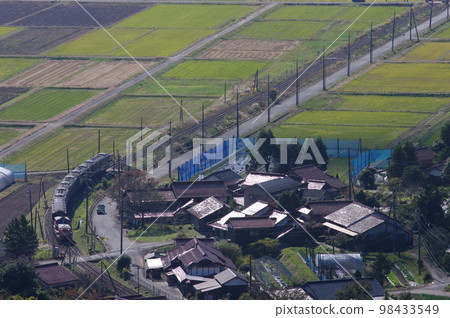 山口線船平山鳥瞰圖DL山口DD51 山口線船平山鳥瞰圖DL山口DD51 98433549