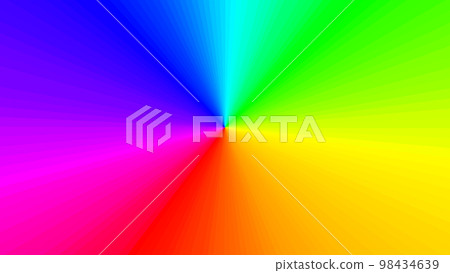 彩虹色漸變材料色調圓圈浮華 16:9 98434639