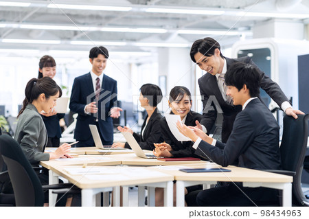 Meeting team business businessman office Meeting team business businessman office 98434963