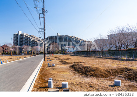 土地開發 開發中的郊區獨立住宅區 98436338