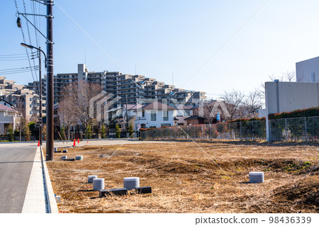 土地開發 開發中的郊區獨立住宅區 土地開發 開發中的郊區獨立住宅區 98436339