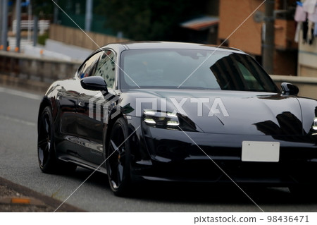 Black sports car image Black sports car image 98436471