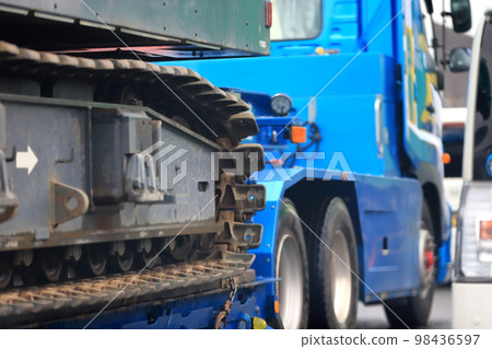 Heavy machinery forwarding vehicle image Heavy machinery forwarding vehicle image 98436597