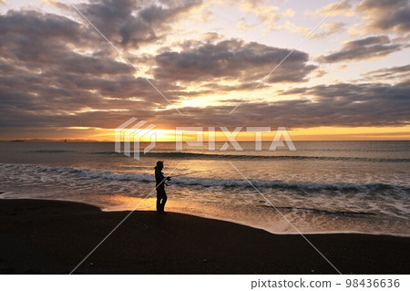 Dawn Angler, Flounder Fishing Dawn Angler, Flounder Fishing 98436636