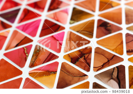 Mosaic tile alcohol ink texture background Mosaic tile alcohol ink texture background 98439018