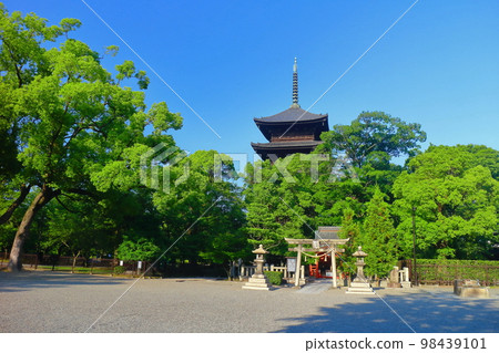 【京都府】鮮綠東寺五層寶塔 【京都府】鮮綠東寺五層寶塔 98439101
