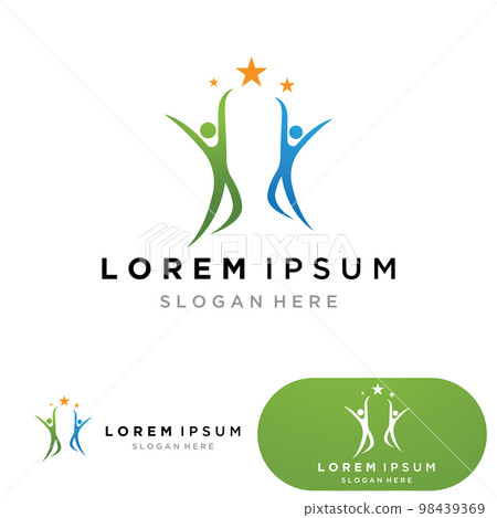 Community group logo, network and social icon Community group logo, network and social icon 98439369